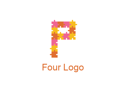 puzzle pieces with letter P