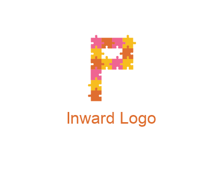 puzzle pieces with letter P