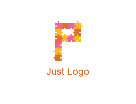 puzzle pieces with letter P