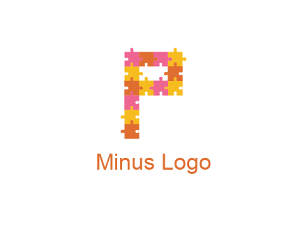 puzzle pieces with letter P