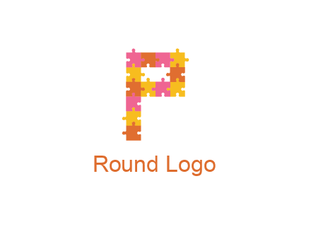 puzzle pieces with letter P