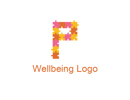 puzzle pieces with letter P