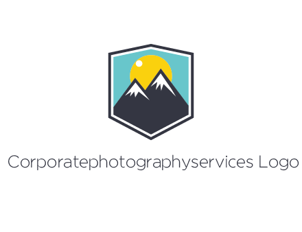 sun behind mountain in frame