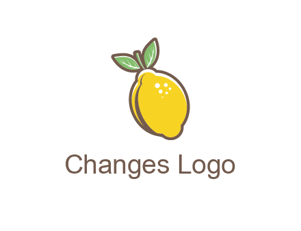 lemon with leaves