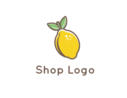 lemon with leaves