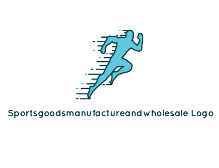 running man with speedy lines