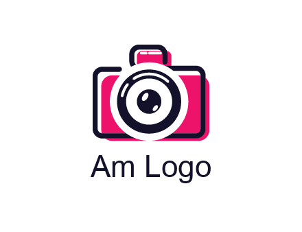 line art camera with glitch effect
