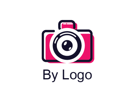 line art camera with glitch effect