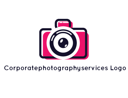 line art camera with glitch effect