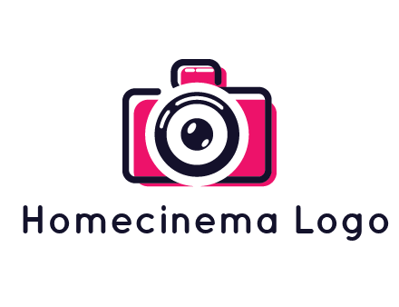 line art camera with glitch effect