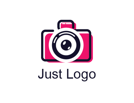 line art camera with glitch effect
