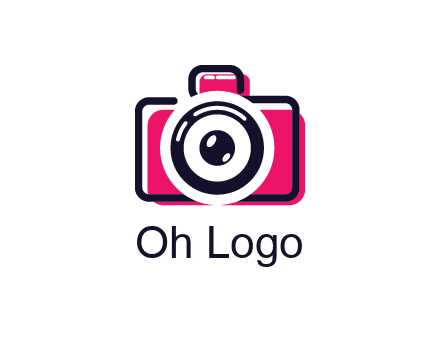 line art camera with glitch effect