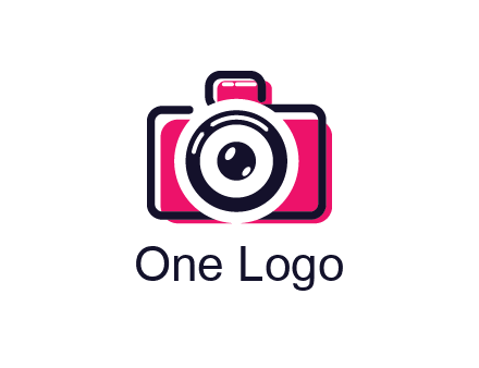 line art camera with glitch effect