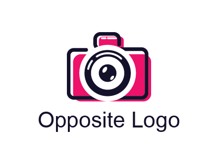 line art camera with glitch effect