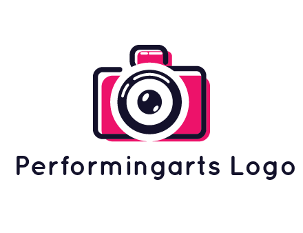 line art camera with glitch effect