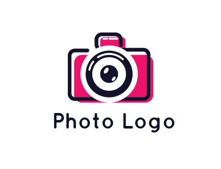 line art camera with glitch effect