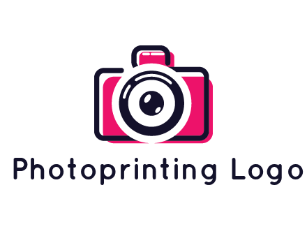 line art camera with glitch effect
