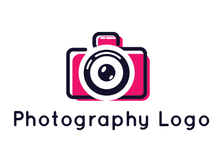 line art camera with glitch effect