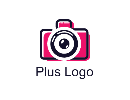 line art camera with glitch effect