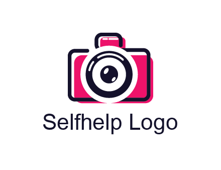 line art camera with glitch effect