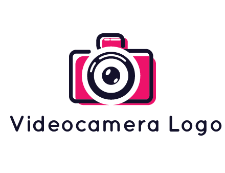 line art camera with glitch effect