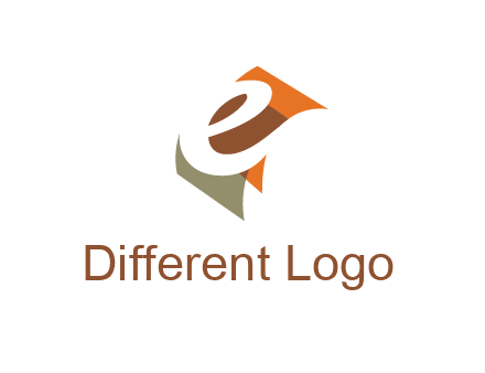 negative spacing letter E in curved panel 