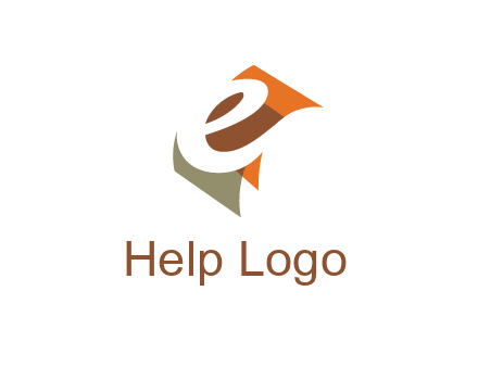 negative spacing letter E in curved panel 