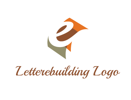 negative spacing letter E in curved panel 