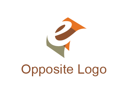 negative spacing letter E in curved panel 