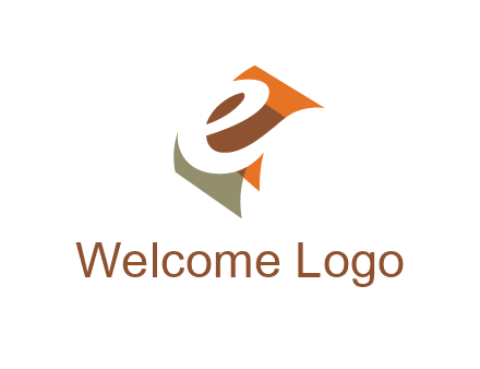 negative spacing letter E in curved panel 