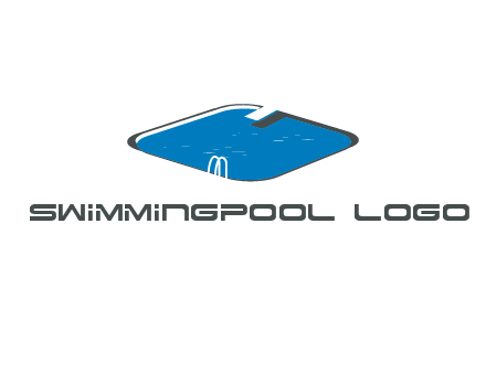 swimming pool with jumping board and stairs