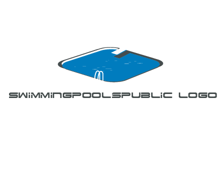 swimming pool with jumping board and stairs