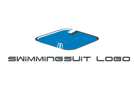 swimming pool with jumping board and stairs