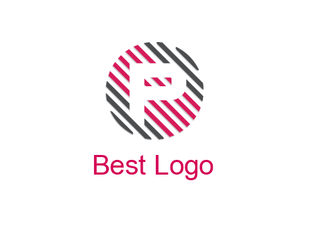 negative spacing letter E in lines forming circle 