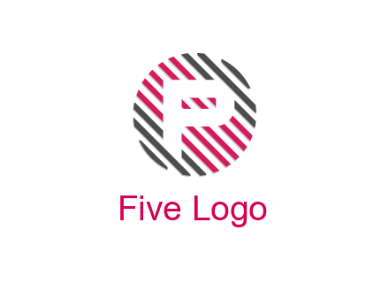 negative spacing letter E in lines forming circle 