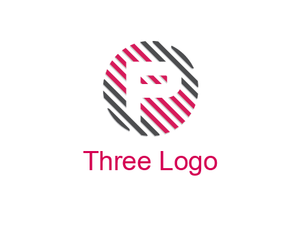negative spacing letter E in lines forming circle 