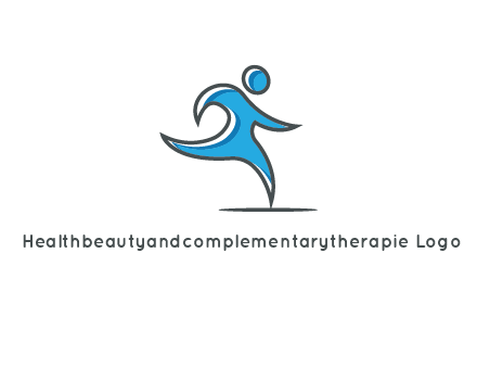 abstract man running icon