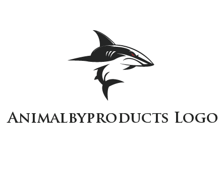 abstract angry shark 