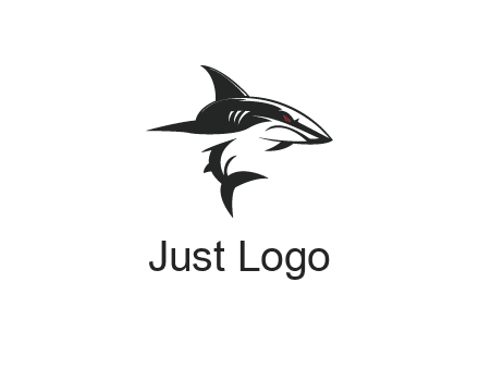 abstract angry shark 