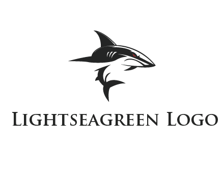 abstract angry shark 