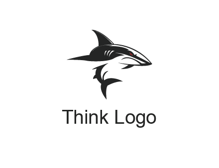 abstract angry shark 