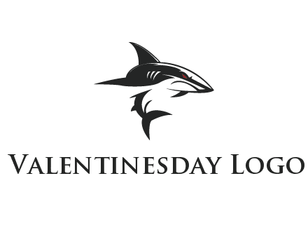 abstract angry shark 