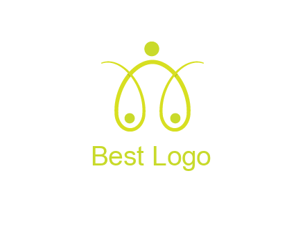 abstract people forming scale icon