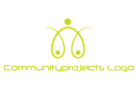abstract people forming scale icon