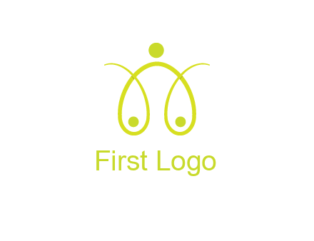 abstract people forming scale icon
