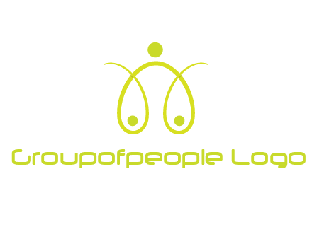 abstract people forming scale icon