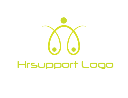 abstract people forming scale icon