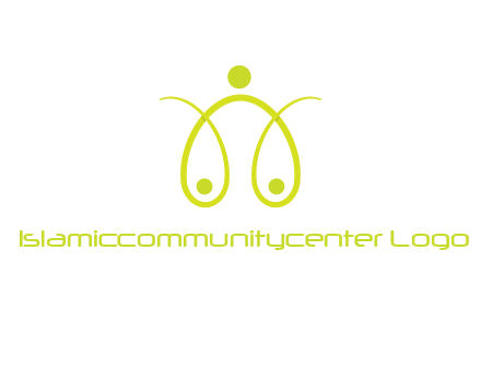 abstract people forming scale icon
