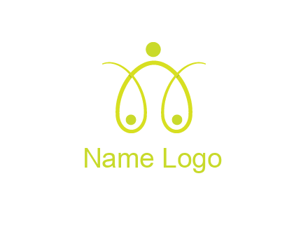 abstract people forming scale icon