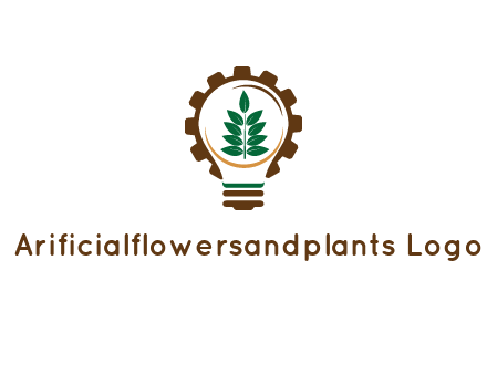 plant in negative spacing light bulb in gear 